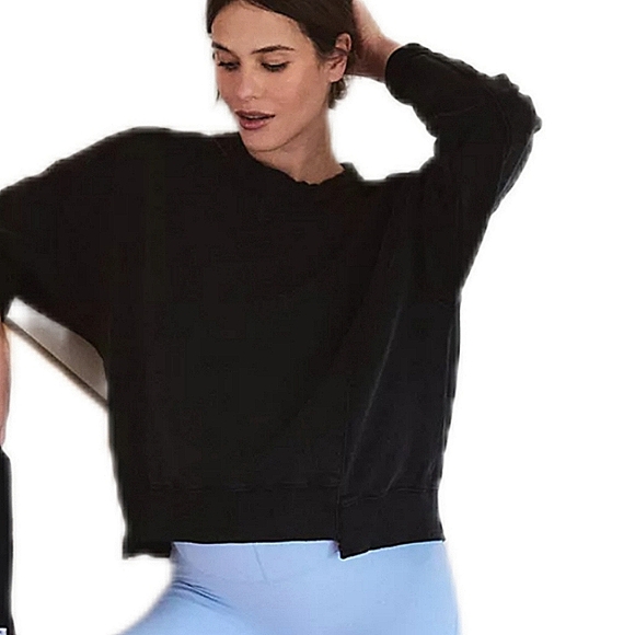 FP MVMT x Hatch Black Intercept Pullover Oversized Sweatshirt Size Small - Picture 2 of 12